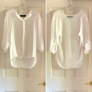 Sheer Popover Blouse